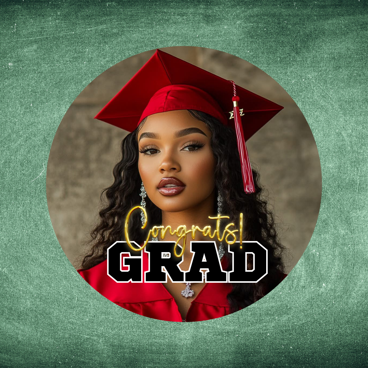 Custom Graduation Buttons (Pack of 12)