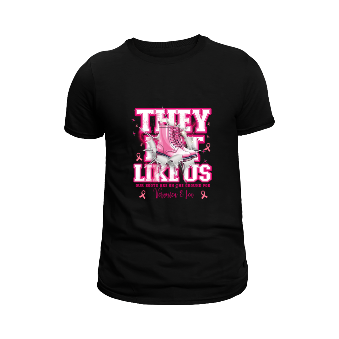 They Not Like Us – Breast Cancer Awareness Shirt