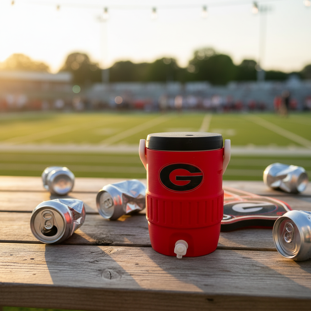 Cooler Can Holder 12 oz, 3D Printed Koozie with Handle, Soda Can Holder
