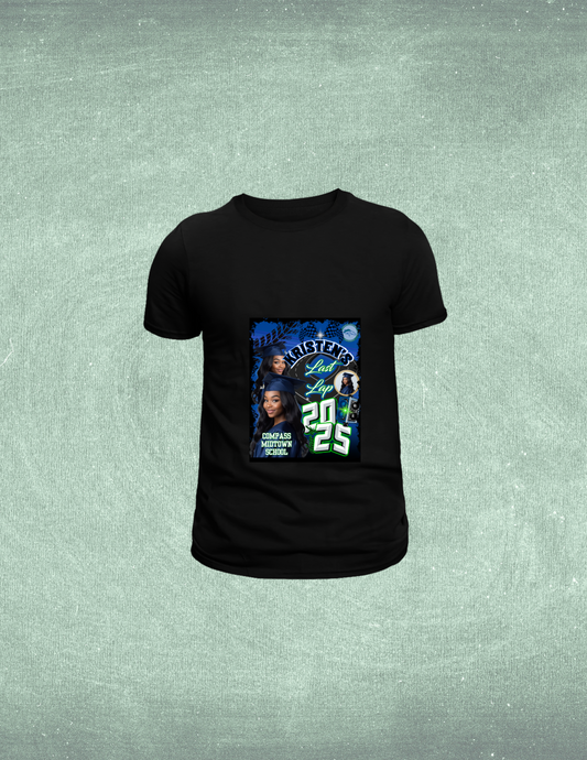 Custom Center Print Graduation T-Shirt