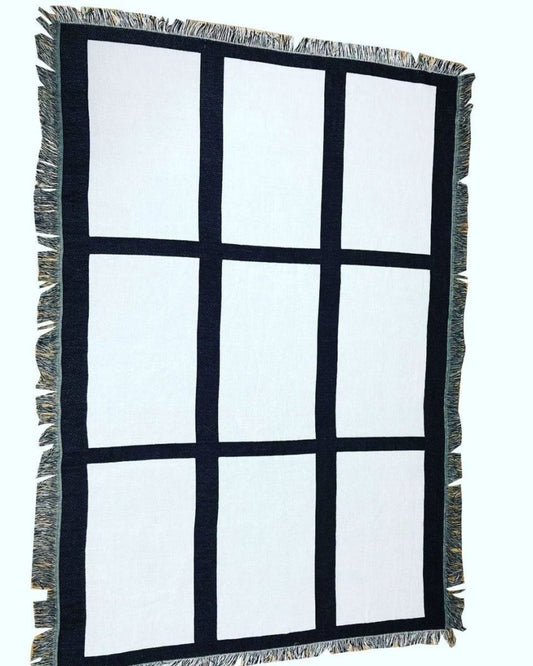 Personalized 9 Panel Throw Blanket